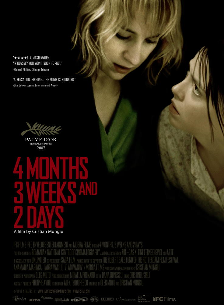 4 Months, 3 Weeks and 2 Days/4 luni, 3 săptămâni și 2 zile (2007) | by Cristian Mungiu